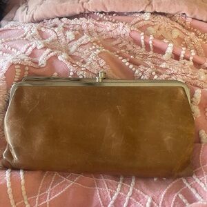 Brown Leather Clutch